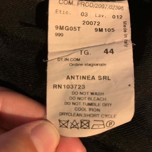 Women’s black Armani Collezioni fabric brocade blazer jacket size 8 - Picture 8 of 12